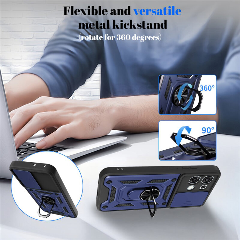 Husa Oppo A6 Pro 4G protectie camera Techsuit CamShield Series, negru