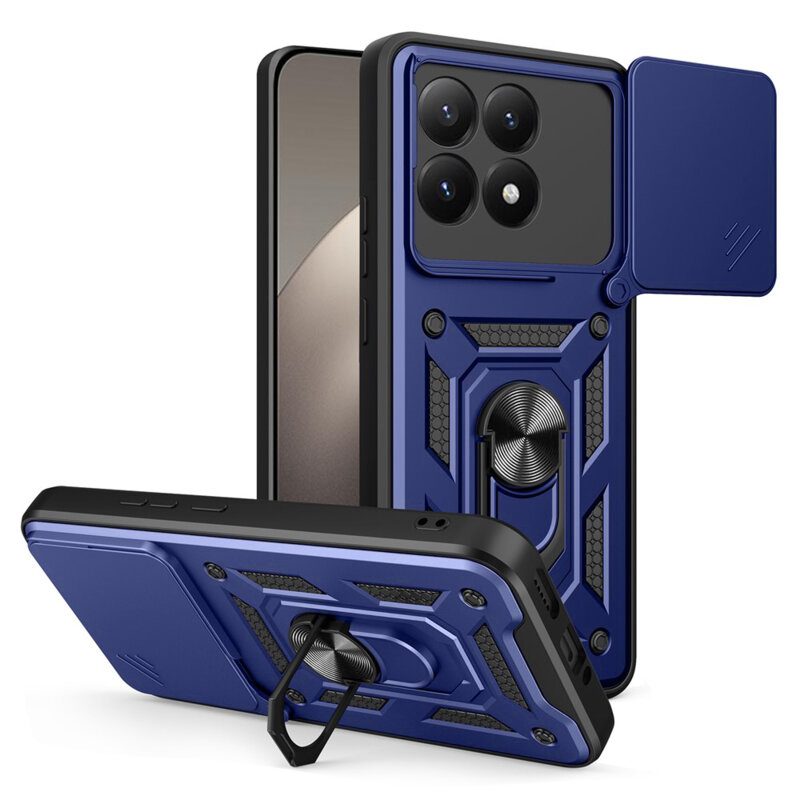 Husa Xiaomi 15T protectie camera Techsuit CamShield Series, albastru