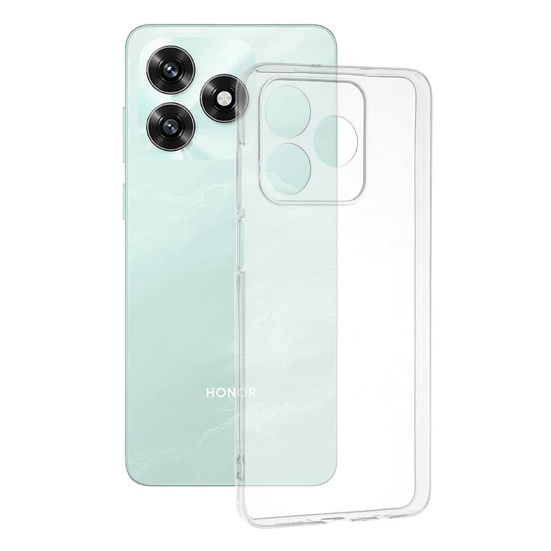 Husa Honor X5c Plus Techsuit Clear Silicone, transparenta