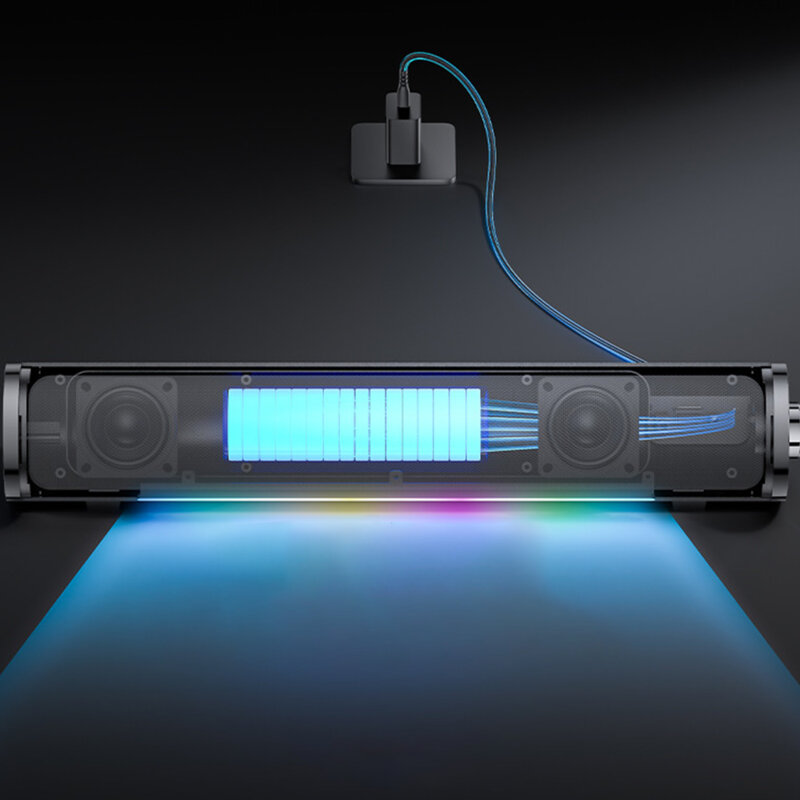 Boxa portabila cu lumini RGB, Yesido, 1200mAh, YSW27, negru