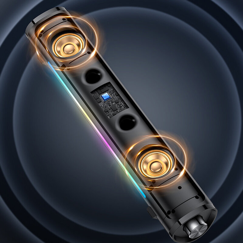 Boxa portabila cu lumini RGB, Yesido, 1200mAh, YSW27, negru