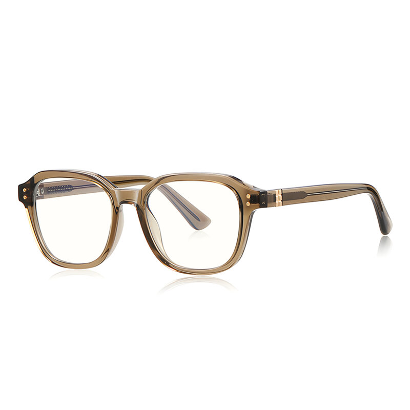 Ochelari cu protectie pentru PC, de barbati, Techsuit, maro transparent, 2227