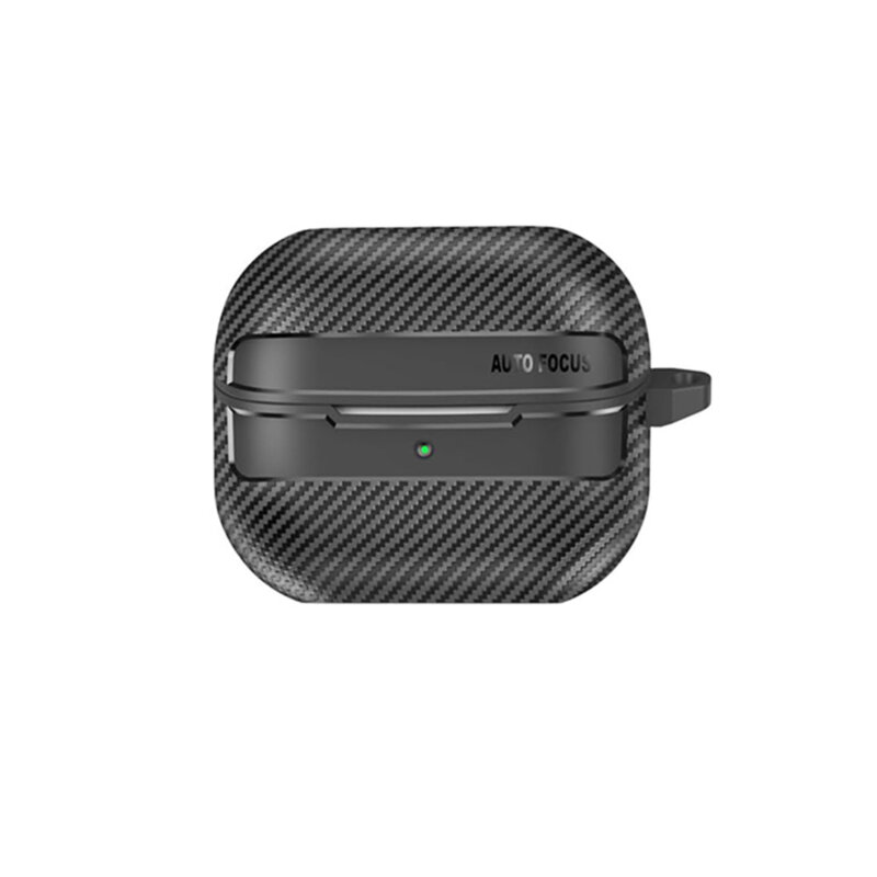 Husa Samsung Galaxy Buds 3 FE Techsuit CarbonFiber, negru