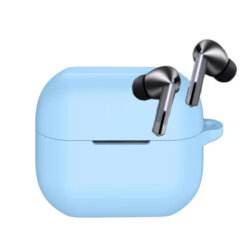 Husa Samsung Galaxy Buds 3 FE Techsuit Silicone Case, bleu