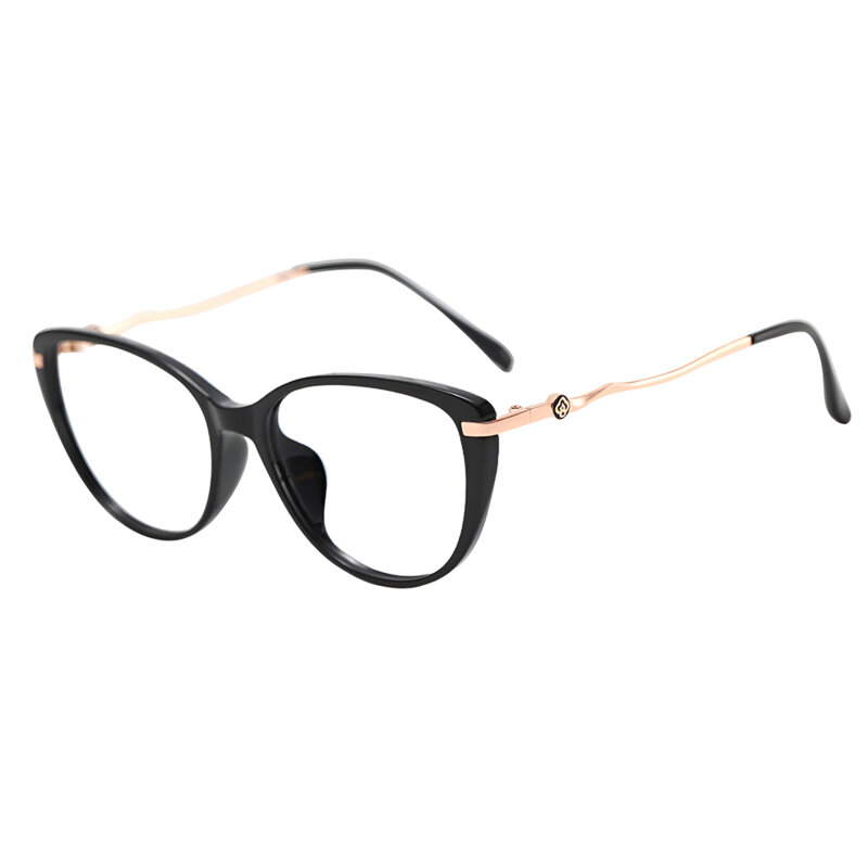 Ochelari antireflex dama pentru calculator Techsuit, auriu/negru, 86162