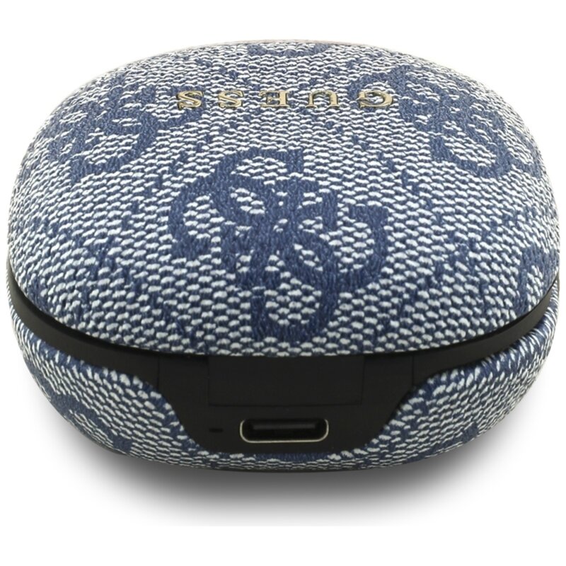 Casti bluetooth Guess 4G Classic Metal Logo, albastru, GUTWST3P4EGB