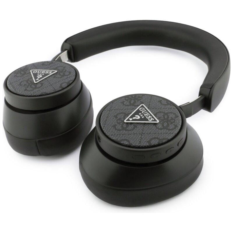 Casti bluetooth over-ear Guess 4G Triangle Logo, negru, GUBHC15PMRTRK