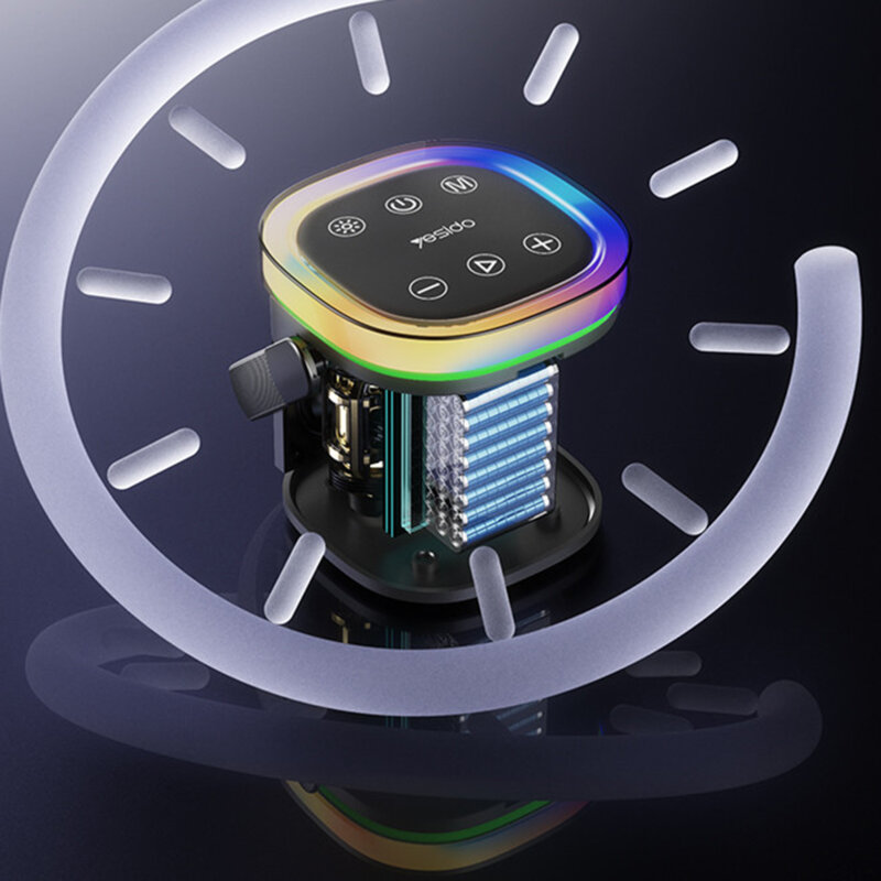 Boxa Bluetooth waterproof, RGB Yesido, 1800mAh, YSW25, negru