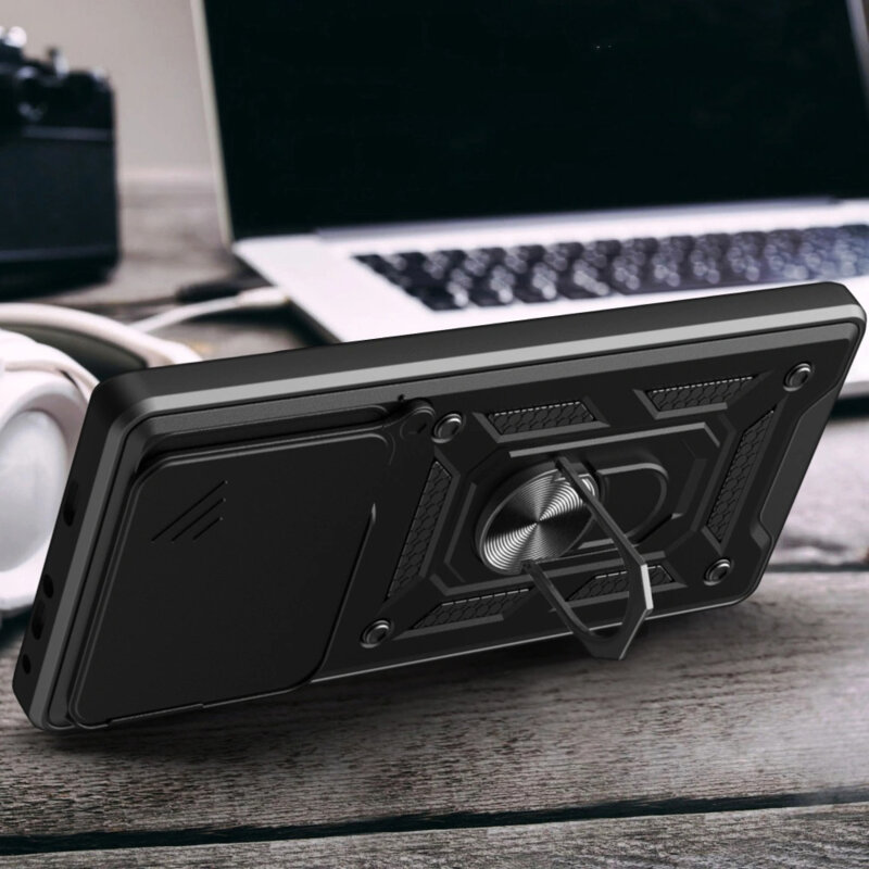 Husa Xiaomi 15T Pro protectie camera Techsuit CamShield Series, negru