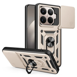 Husa Xiaomi 15T Pro protectie camera Techsuit CamShield Series, auriu