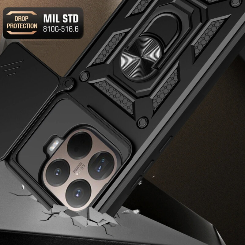 Husa Xiaomi 15T Pro protectie camera Techsuit CamShield Series, albastru