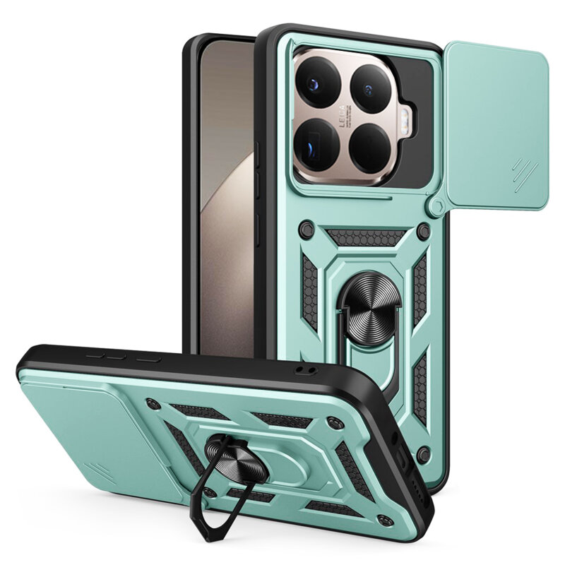 Husa Xiaomi 15T Pro protectie camera Techsuit CamShield Series, verde