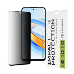 Folie sticla Honor X7b 5G Techsuit 111D Privacy Full Glue, negru