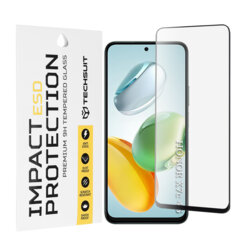 Folie sticla Honor X7c Techsuit ESD Glass, negru