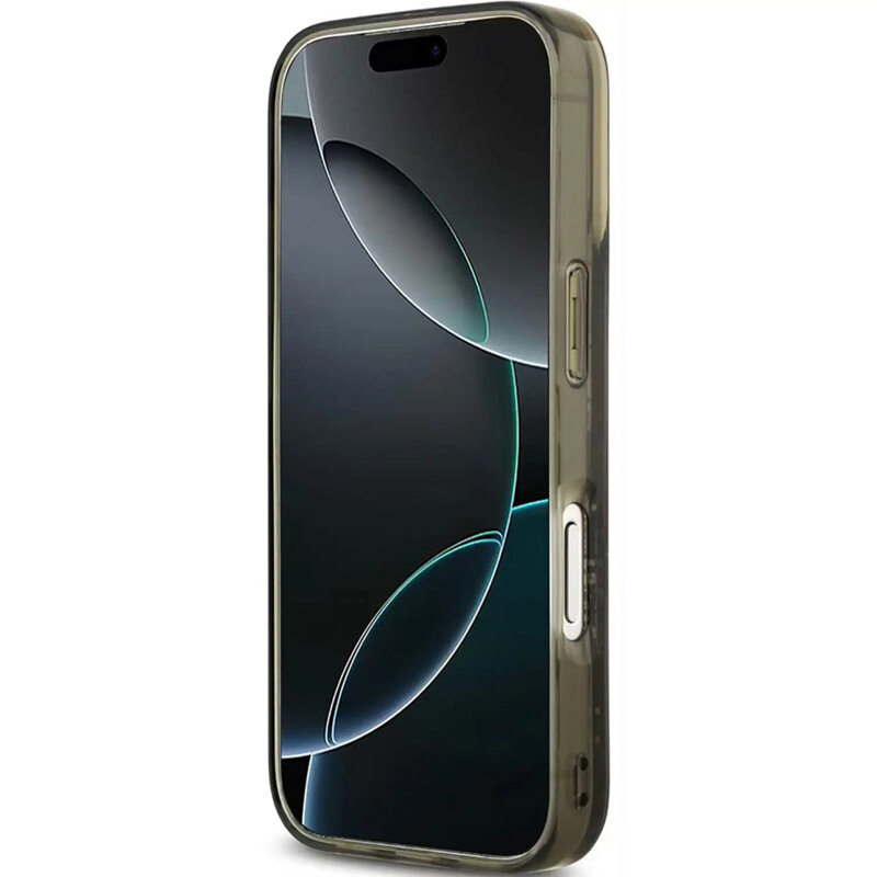 Husa Karl Lagerfeld iPhone 17 Pro Max Liquid Glitter Choupette Logo MagSafe, negru, KLHMP17XLCHSCTDK