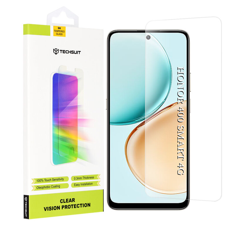 Folie sticla Honor 400 Smart 4G Techsuit Clear Vision Glass, transparenta