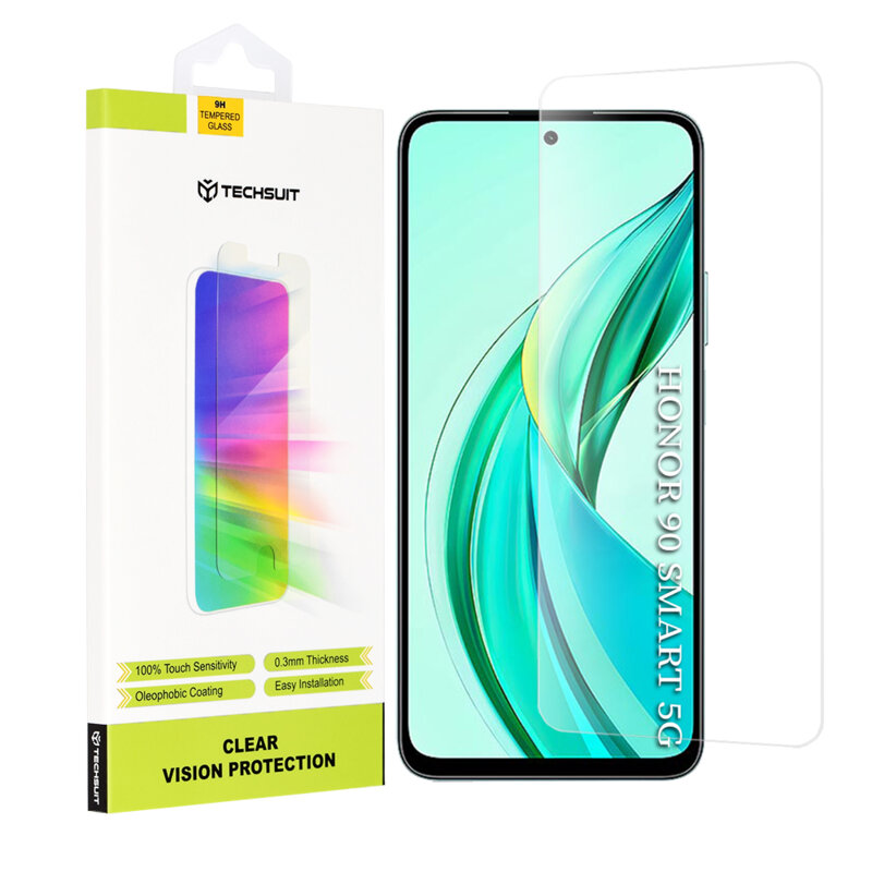 Folie sticla Honor 90 Smart Techsuit Clear Vision Glass, transparenta