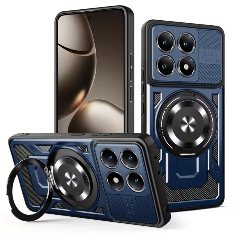 Husa Xiaomi 15T Techsuit RuggedCam, albastru