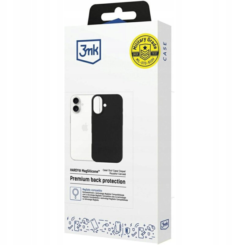 Husa iPhone 17 3mk Hardy MagSilicone, Graphite