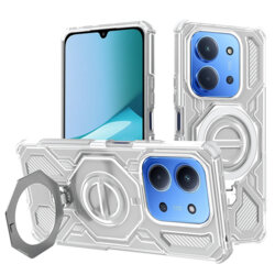 Husa Xiaomi Poco C85 4G Techsuit Carbon Shield PRO, alb