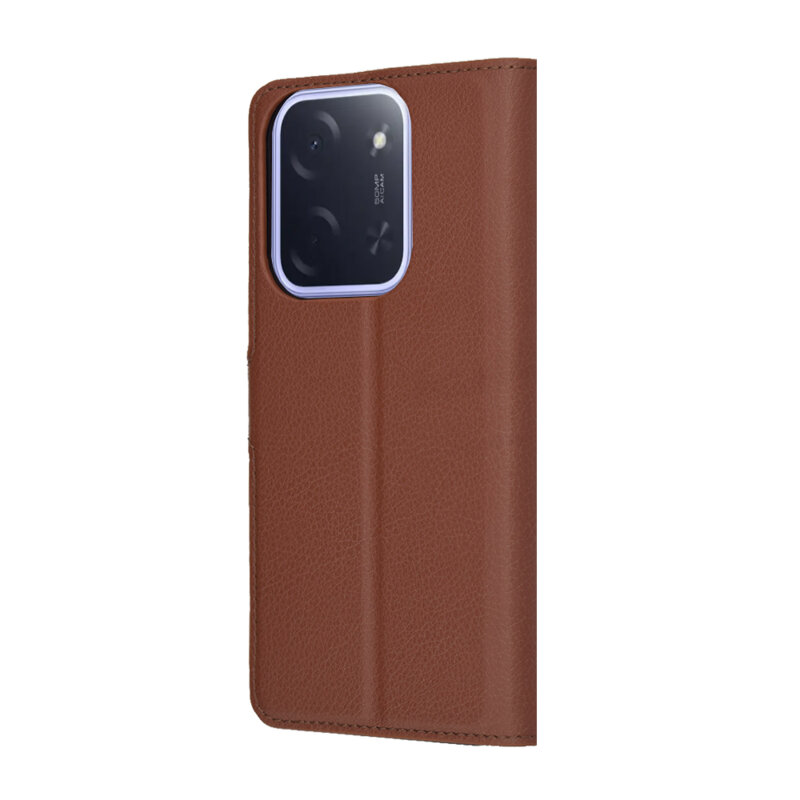 Husa Xiaomi Poco C85 4G Techsuit Leather Folio, maro