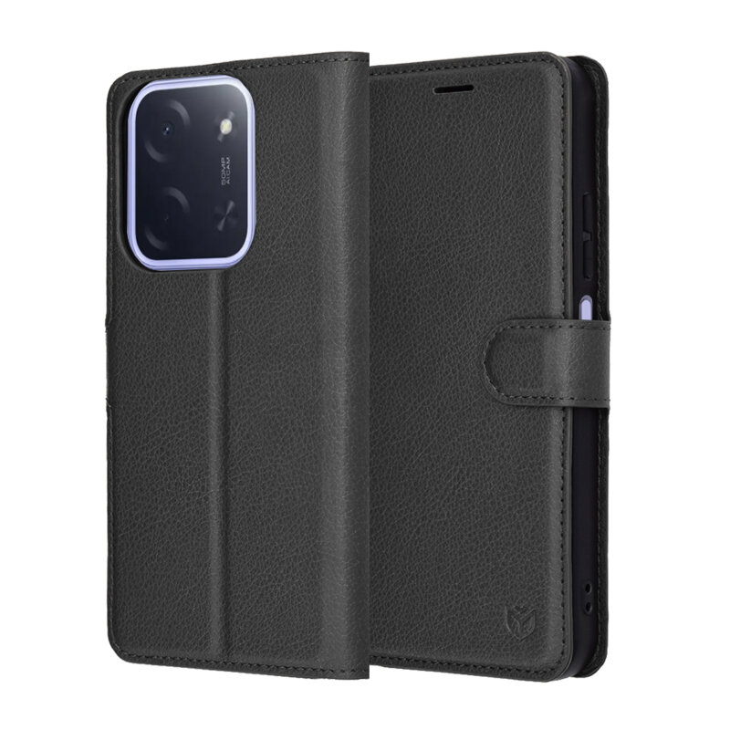 Husa Xiaomi Poco C85 4G Techsuit Leather Folio, negru