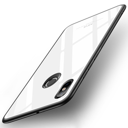 Husa Xiaomi Mi 8 SE MSVII Glass Slim Back Cover - White