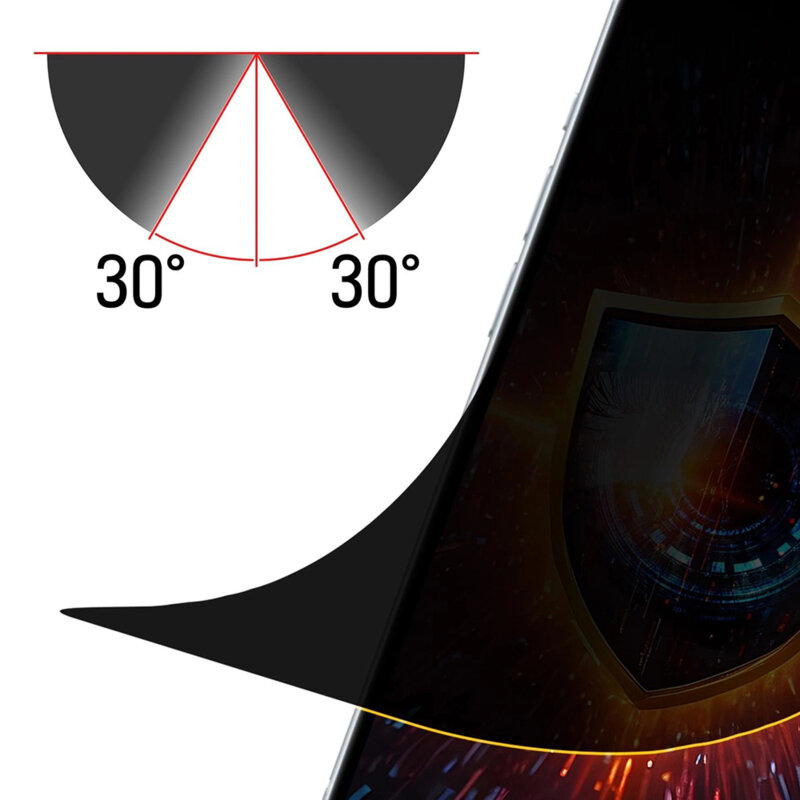 Folie sticla iPhone 17 Air 3mk Silky Matt, privacy