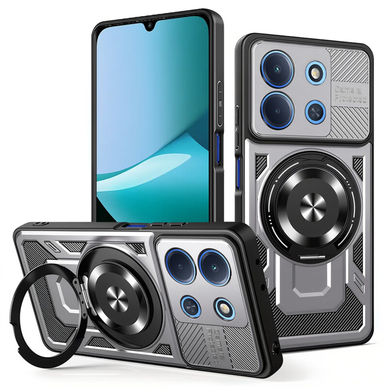 Husa Xiaomi Redmi 15C 4G Techsuit RuggedCam, gri