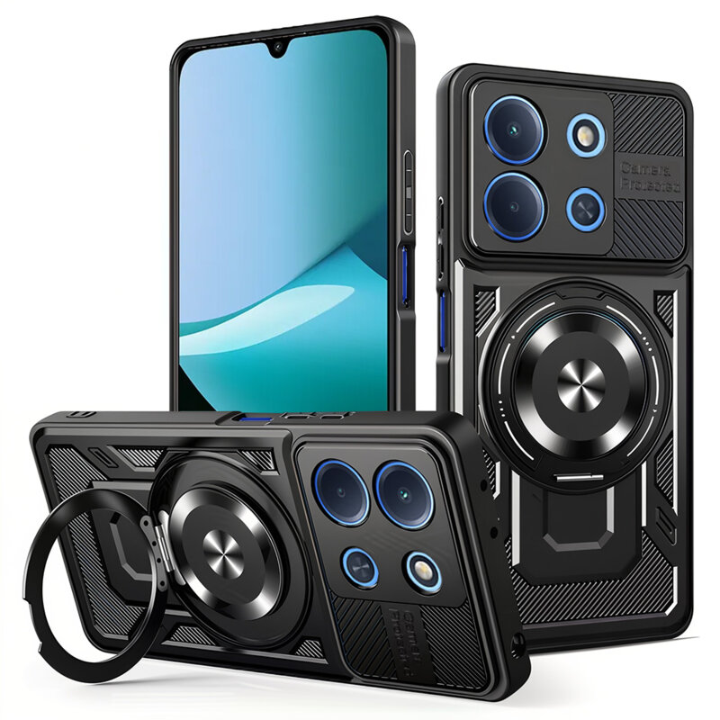 Husa Xiaomi Redmi 15C 4G Techsuit RuggedCam, negru