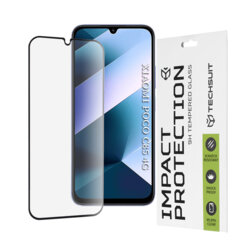 Folie sticla Xiaomi Poco C85 4G Techsuit 111D Full Glue Full Cover, negru
