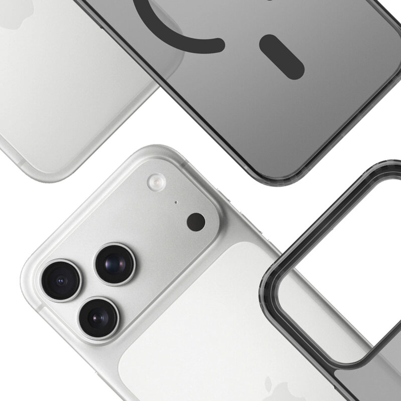 Husa iPhone 17 Pro Max premium 3mk FFrosty MagCase, negru