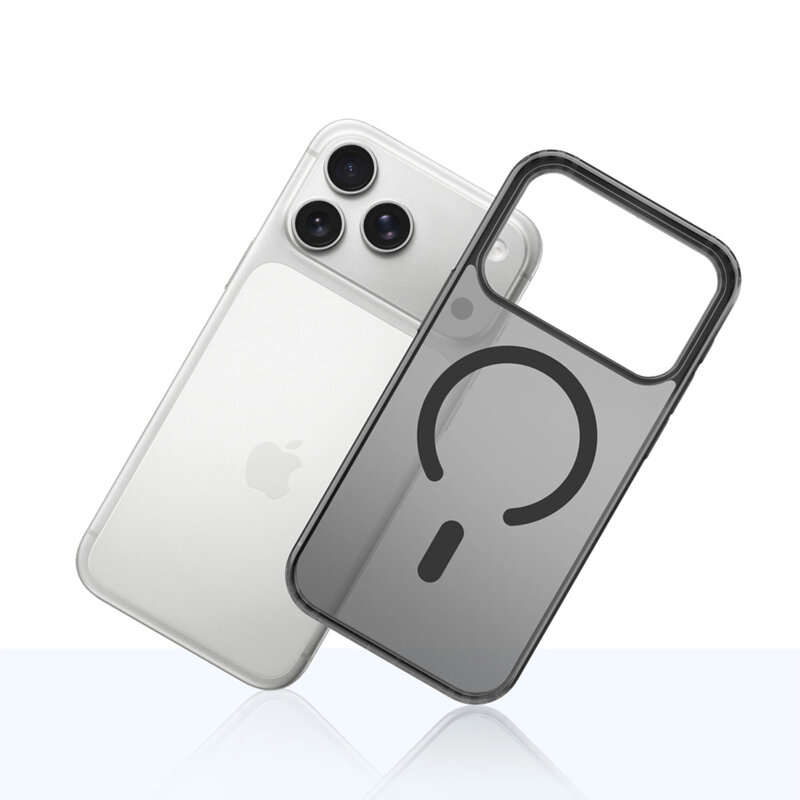 Husa iPhone 17 Pro Max premium 3mk FFrosty MagCase, negru