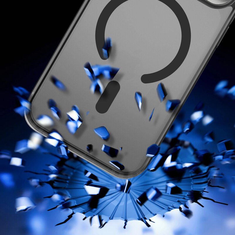 Husa iPhone 17 Pro Max premium 3mk FFrosty MagCase, negru