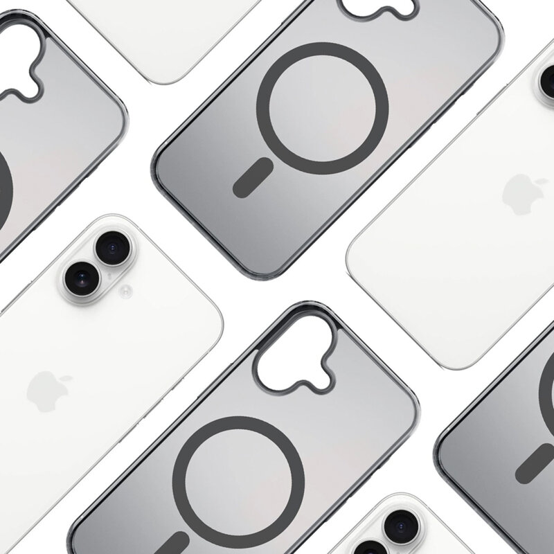 Husa iPhone 17 premium 3mk Frosty MagCase, gri