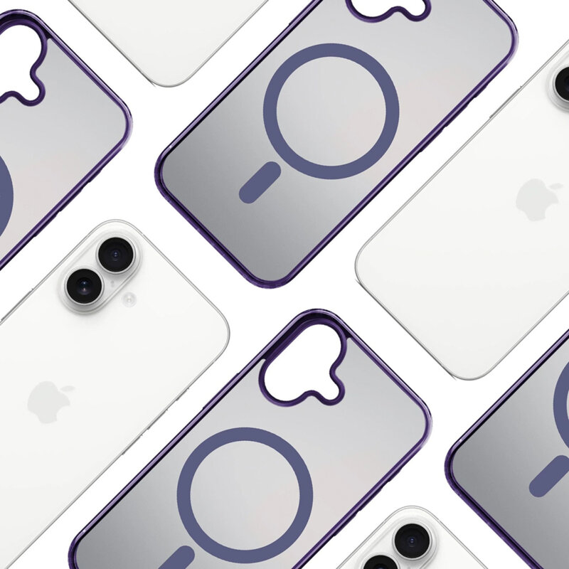 Husa iPhone 17 premium 3mk Frosty MagCase, mov