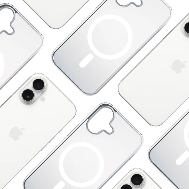 Husa iPhone 17 premium 3mk Frosty MagCase, alb