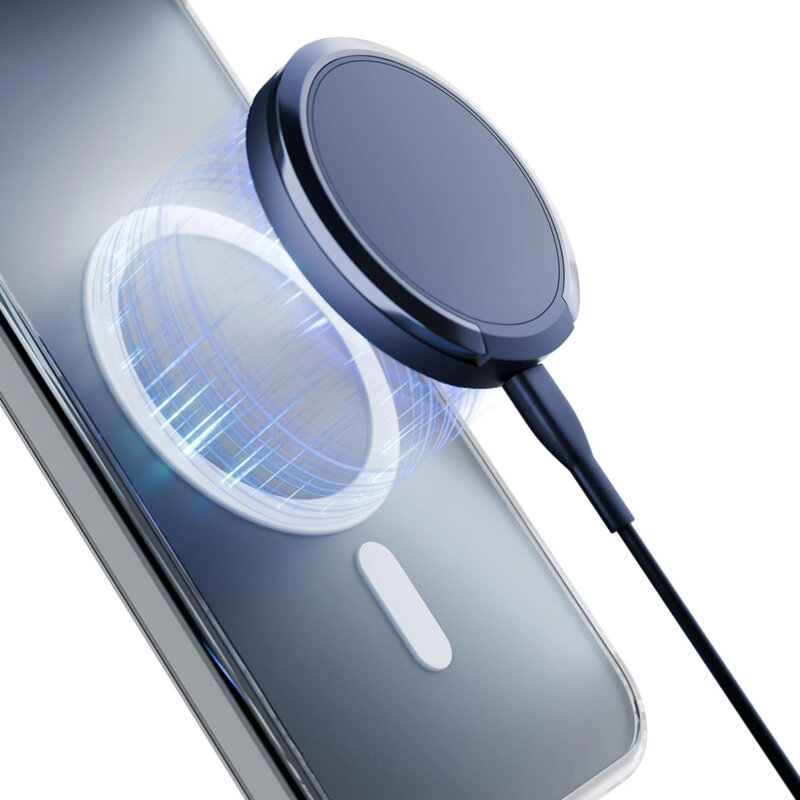 Husa iPhone 17 premium 3mk Frosty MagCase, alb