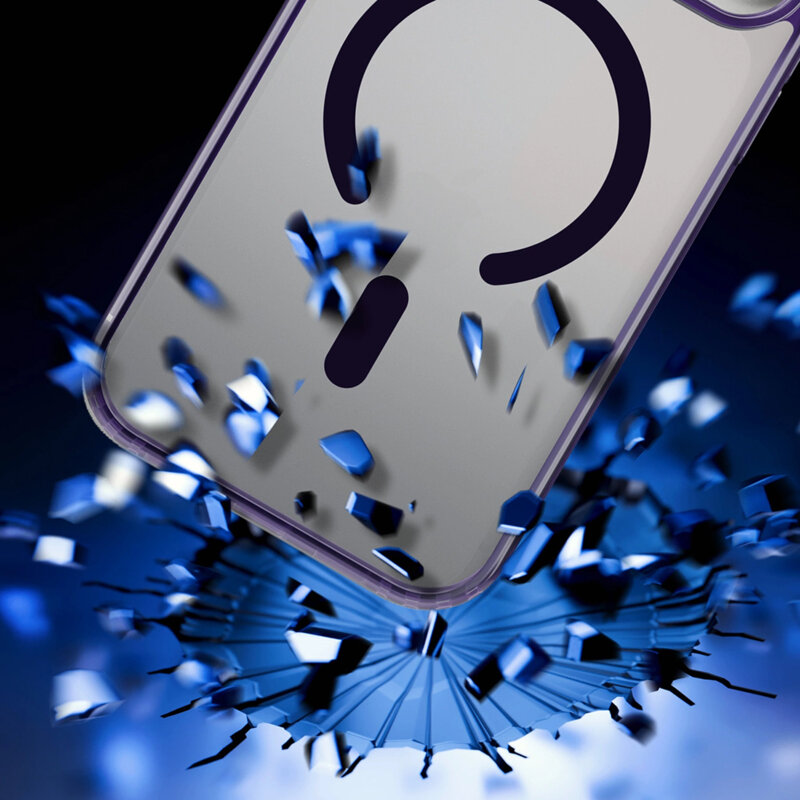 Husa iPhone 17 Pro Max premium 3mk Frosty MagCase, mov