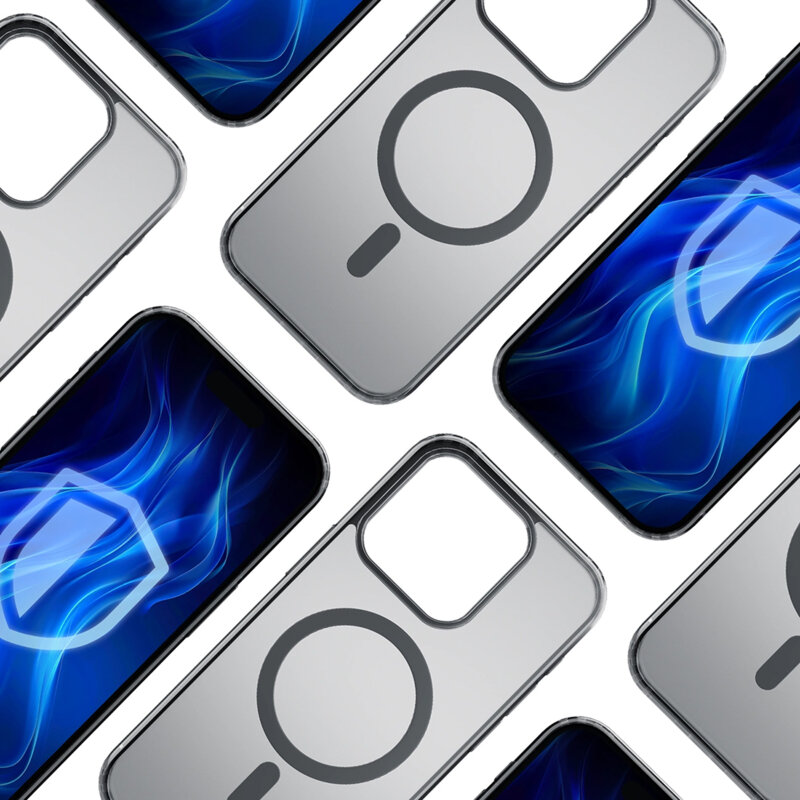 Husa iPhone 15 premium 3mk Frosty MagCase, negru