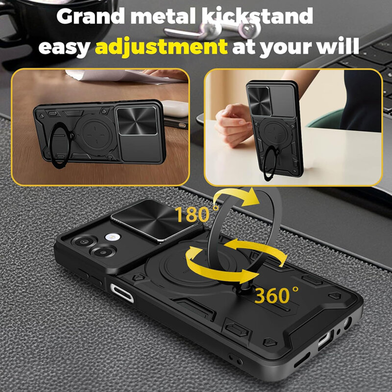 Husa Samsung Galaxy A07 4G Techsuit CamGuard Pro, roz auriu