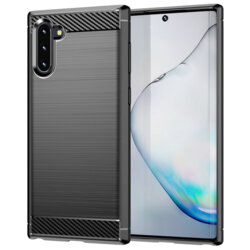 Husa Samsung Galaxy Note 10 Techsuit Carbon Silicone, negru