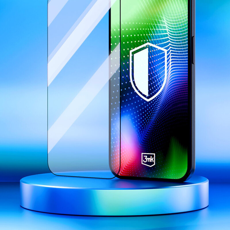 Folie iPhone 16 Pro 3mk Hardy Ultra Glass, negru