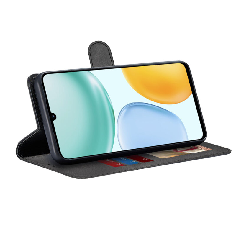 Husa 360 Honor X5c Plus Techsuit Diary Book, negru