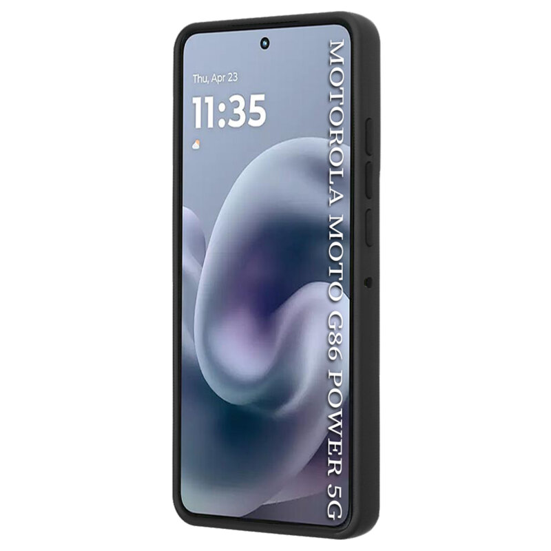 Husa Motorola Moto G86 Power Techsuit Glinth cu inel suport stand magnetic, negru