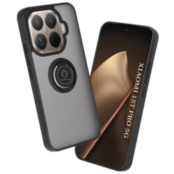 Husa Xiaomi 15T Pro Techsuit Glinth cu inel suport stand magnetic, negru