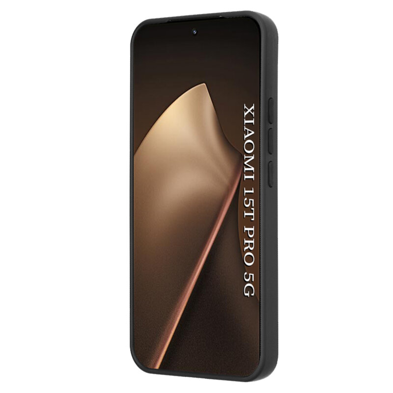 Husa Xiaomi 15T Pro Techsuit Glinth cu inel suport stand magnetic, negru