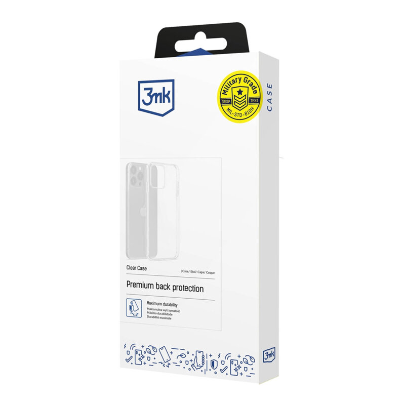 Husa iPhone 12 Pro 3mk Clear Case, Transparent