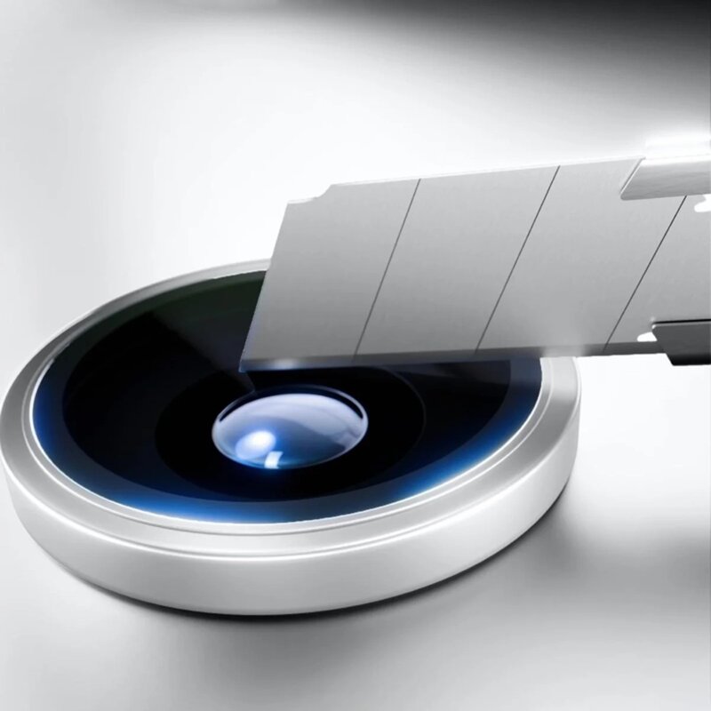 Folie iPhone 17 Pro Max 3mk Hardy Lens Protection Pro, argintiu