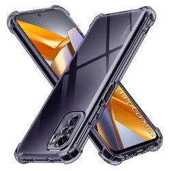 Husa Xiaomi Poco M5s Techsuit Shockproof Clear Silicone, fumuriu